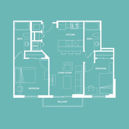 2Bedroom Student Apartments Near FIU 4th Street Commons